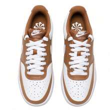 Nike Court Vision Low Next Nature 女鞋（DH3158-200，浅英国棕褐色/白色） - 白色 - 查看 3