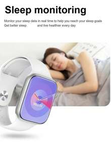 Microwear Fitness Smart Watch 2.07" AMOLED Screen Health Rate Monitoring,Large Capacity Battery Long Standby Sport Watches ,Music Control, Smartwatch For Adroid IOS Phone - Rose Gold - View 11