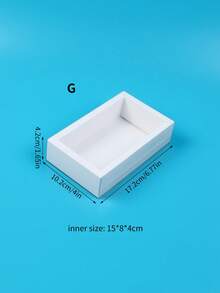 10Pcs Kraft Paper Pull-Out Gift Boxes Drawer With Clear Window Paper Boxes Gift Jewelry Packaging For Business Wedding Birthday Party - White - View 16