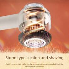 OBOVAY منزع الوبر المحمول بسلك مع فرشاة تنظيف، أداة فعالة لإزالة الوبر من الأثاث والسجاد، ماكينة إزالة الوبر الكهربائية بسلك USB، مناسبة للسترات والبطانيات والوسائد، 500 ملي أمبير