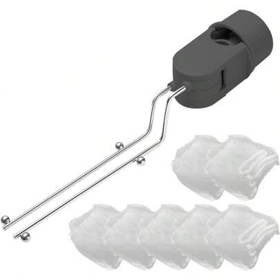 Yitexin Folding Kitchen Sink Drain Strainer Rack With 50 Filtering Net Bags Stainless Steel Rotating Over Faucet Sink Strainer Basket Food Catcher Sink Strainer For Leftovers Gray