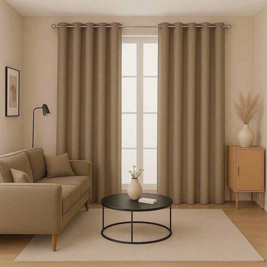 100% BLACKOUT CURTAIN - Hạt phỉ - Xem 1
