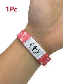 1pc Bible Verse Bracelet, NFC Enabled Christian Daily Prayer Text Bracelet, Unisex, Suitable As Holiday Gift For Halloween, Christmas, New Year