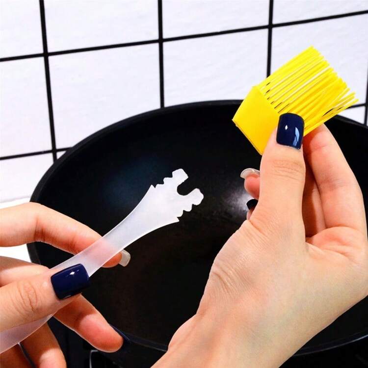 Household Baking & BBQ Silicone Brush - Pastry Basting Brush For Cake, Bread, Pancake, Grilling - Multicolor - View 5