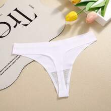 Kit Of 5 Laser Cut Seamless Thong Panties - Assorted Colors - Nhiều màu - Xem 7