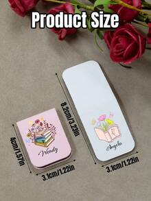 个性化磁性书签，定制姓名皮革书签，阅读专用定制书签，男士定制书签，书籍配件，教师书签，生日礼物，送给爱书人士的理想礼物，婚礼，周年纪念，父亲节，商务，伴娘，朋友，圣诞礼物，永恒的爱 - 風格A - 查看 2