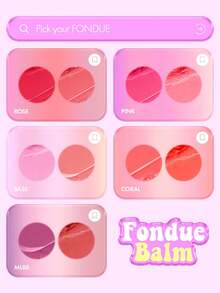 AMUSE FONDUE BALM 02 玫瑰金，打造光泽妆效，持久显色，固体唇彩，轻轻一抹即可打造闪亮唇膜，滋润保湿，温和配方，韩式彩妆，3.2克/0.11盎司 - 02 Toasty Rose - 查看 6