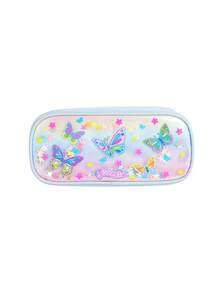 1个学生卡通独角兽/彩虹/星星/蝴蝶3D笔袋 - 儿童彩虹印花文具收纳盒，大容量铅笔盒，适合小学生，学校专用学习笔袋，开学季送给孩子的完美惊喜礼物 - 彩色 - 查看 8