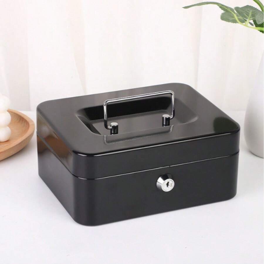 Hộp đựng đồ, hộp trang điểm, kiểu dáng trang trí nhà cửa đa năng, hộp kim loại chống cháy đựng tài liệu, tiền xu, thích hợp cho phòng ngủ, phòng khách, văn phòng, trường học, quà tặng bạn bè, sinh nhật, Ngày của Mẹ, Ngày của Cha, tựu trường, ngày lễ.