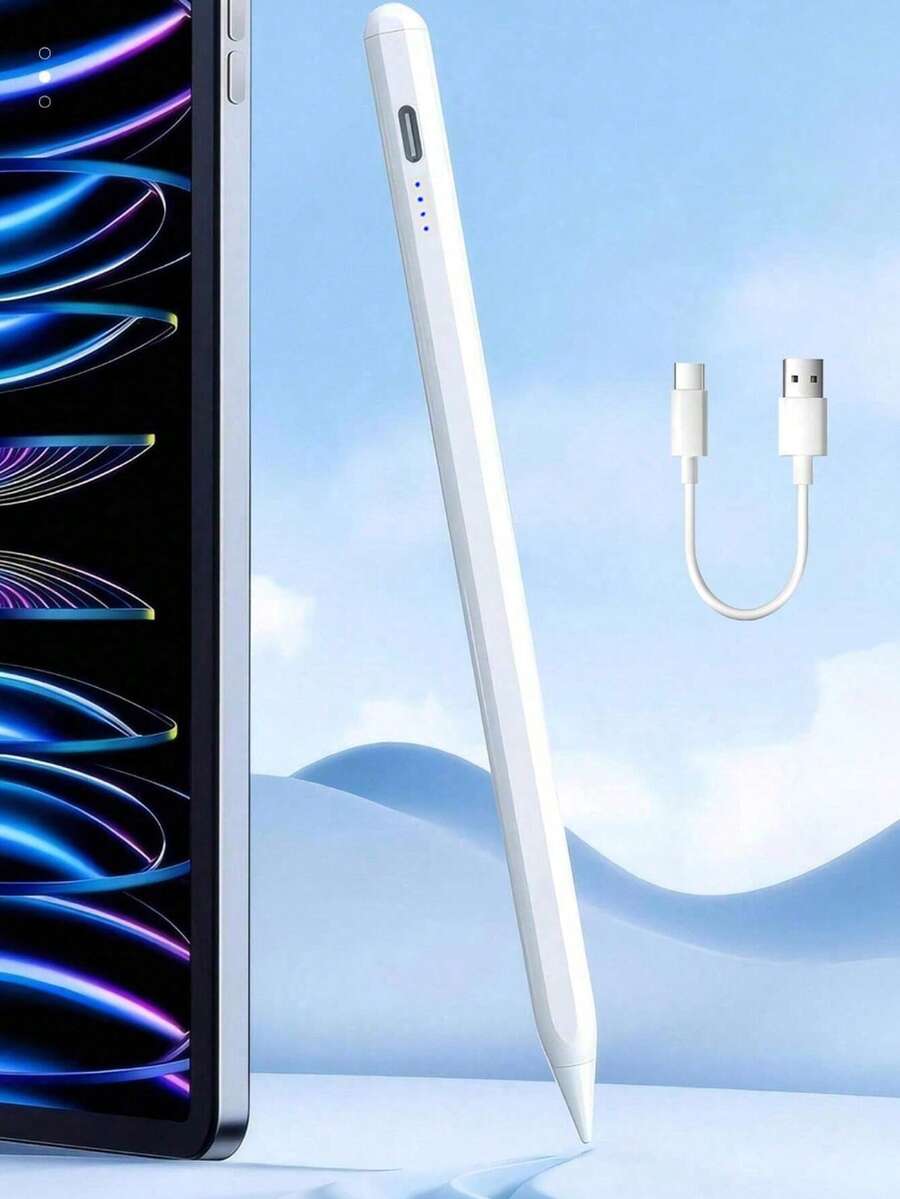 This Stylus Pen Is Compatible With IPad Models From 2018 To 2024, Including IPad Pro 11/12.9, IPad Air 4/5, IPad Mini 6, And IPad 6/7/8/9/10 Generations. It Can Be Used As An Alternative To The Apple Pencil. The Stylus Features USB Charging, Anti-Mistouch, Tilt Detection, High Precision, And Low Latency. - Multicolor - View 1