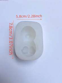 Moule en silicone miniature d'ours à 4 trous, moule DIY pour la fabrication de bougies