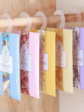 10PCS Wardrobe Sachets, Home Bedroom Rooms, Long-Lasting Fragrance, Wardrobe Scented Candles, Clothes, Fragrance Bags, Moisture-Proof Scented Tablets