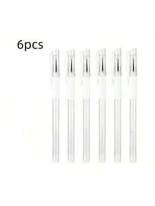 2/4/6/8支装白色眉毛微雕笔，皮肤标记笔，永久化妆纹身定位工具，眉毛绘制工具，万圣节妆容，纹身，价格实惠，圣诞礼物，化妆品，化妆工具，廉价商品，礼物，送她的礼物，圣诞礼物