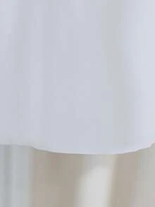 女童白色雪纺蕾丝连衣裙，婚礼花童礼服 - 白色 - 查看 4