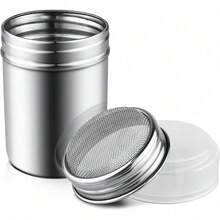 ‌1Pcs Stainless Steel Powder Shaker With Fine Mesh - Leak-Proof Multi-Purpose Duster For Baking, Matcha & Dessert Decorating, Anti-Clog Spice Dispenser For Sugar Flour Cocoa, Ideal For Kitchen & Bartending‌ - mặc định - Xem 1