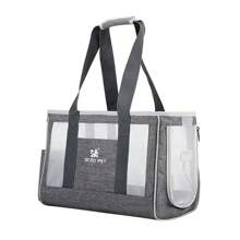 Large Capacity Pet Travel Bag - Thickened Breathable Shoulder Carrier, Removable Washable Dog/Cat Outing Gear