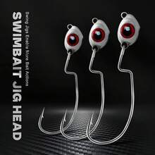 OJY &DOIIIY - Cabezales de pesca con ojo de pez, paquete de 10/20 ganchos con peso para pesca Texas Rig o Ned Rig 1/8 3/16 1/4 3/8 onzas - 1/2 oz, 4/0, paquete de 20 - Ver 8