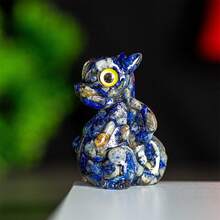 Unleash The Power Of Crystal Dragons With Our Miniatures - Available In Deep Blue, Ivory White, Or A Colorful Mix In Size M - Dark Blue - View 1