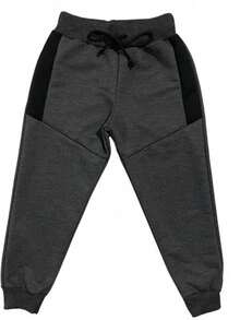 Kit 3 Calça de Moletom Moletinho Menino Infantil com Cadarço e Detalhe Quentinha Confortável - Multicolorido - Visão 3