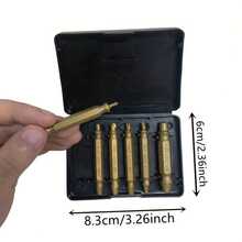 Bringing You Good Luck And Wealth, 1 Set/6 Damaged S Screw Extractor Kits With Box, HSS Screw Extractor, Manual Accessories - Golden - View 5