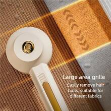 OBOVAY منزع الوبر المحمول بسلك مع فرشاة تنظيف، أداة فعالة لإزالة الوبر من الأثاث والسجاد، ماكينة إزالة الوبر الكهربائية بسلك USB، مناسبة للسترات والبطانيات والوسائد، 500 ملي أمبير