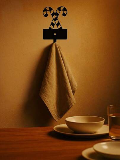 CIFbuy 1 peça de gancho de metal para decoração de Natal, gancho para chaveiro, gancho para decoração de parede, decoração de feriados, decoração de casa. Adequado para decoração moderna, decoração de casa, decoração de quarto, decoração de banheiro, à prova d'água, à prova de ferrugem.