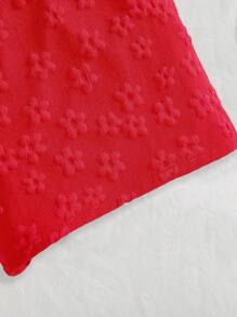 Pelele de bebé niña con cuello redondo, sin mangas, decorado con lazo, diseño de botones y abertura media, en unicolor, adecuado para el hogar, uso diario y salidas, primavera/verano