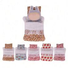 17cm (Sleeping Bag + Pillow), Cute Sit-On Plush Toy, Lovely Macaron Blind Box Collectible, Teenage Party Supplies Toy (Clothing Only) - Multicolor - View 3