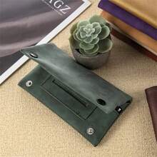1pc Multifunctional Cigarette Case, Suitable For Daily Use, With Zipper Closure And Tri-Fold Design, Suitable For Men And Women As A Storage Box, Provides Multiple Colors Including Purple And Light Beige, Makes A Great Christmas And New Year Gift