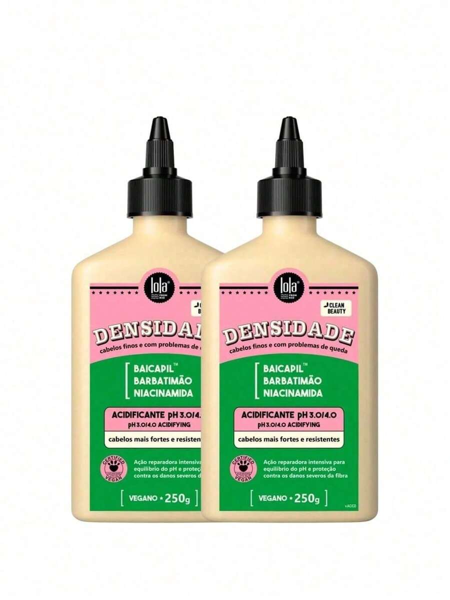 Lola Cosmetics Acidifying Density 250g: Deep Care For Your Hair - Kit With 2 - View 1