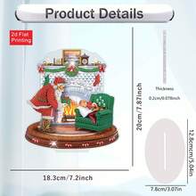 Kit de pintura de diamantes asimétrica 5D, Pintura de diamantes de arte DIY de Papá Noel, Adecuado para principiantes adultos y amantes de las manualidades, Mejor decoración de escritorio para la sala de estar, dormitorio, estudio y otros espacios interiores