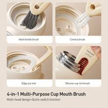 Philips Avent 9 In 1 Bottle Brush Set - Baby Bottle Cleaner Kit With Silicone Brush, Nipple Brush, Straw Brush, Drying Rack, Bottle Cleaning Tool For Home And Travel