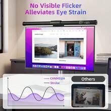 RGB Screen Light, Touch Dimmable Computer Lamp Strip, LED Screen Hanging Lamp, Gaming/Office Eye-Care Monitor Light With USB, Magnetic Attachment, RGB Backlight For Desktop Computer/Laptop/Display/Desk/Computer Desk/Live Streaming/ESports Gaming - Monitor Screen Light - View 7