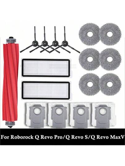 Fit Roborock Revo Pro S/Q MaxV Qrevo Plus Robot Vacuums Cleaner Accessory Dust Bag Main Side Brush Hepa Filter Mop Cloths Replacement Parts