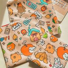 柔软、舒适且易于清洁的宠物美容布，带有可爱的卡通设计 - 蓝眼睛的白猫在舒适的环境中休息，猫美容布，有趣的设计，柔软的面料，无需电池 - 彩色 - 查看 5