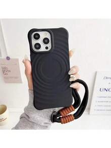 Imitation Of Liquid Wireless Charging Mobile Phone Case With Lanyard For Compatible With IPhone 16 16Plus 16Pro 16Pro Max 15 15Plus 15Pro 15Pro Max /14/14Pro Max/14 Plus/14Pro/13/12/11 This Is A Mobile Phone Case With Wireless Charging Function And A Soft Feel With Lanyard That Is Perfect For Men And Women To Wear Outdoor Sports - Pink - View 10