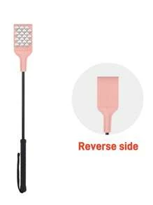 1 pieza Fusta de montar de cuero PU, fusta de montar suave con mango trenzado antideslizante y correa para la muñeca, accesorio de entrenamiento ecuestre - Multicolor - Ver 10