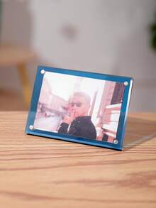 Soporte de escritorio para exhibir fotos instantáneas de 3 pulgadas, portafotos magnético de colores mini, accesorio decorativo creativo para el hogar