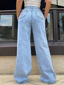 Mobula Sound#Versatile Fashion Casual Elegant Cute Pants For Spring/Summer, Suitable For Holiday, Daily, Birthday, Party, Formal Evening, Back To School, Singles Party, Travel, Stage And Concert, Tea Party, Airport, Made Of Denim, With Embroidery And Bow Design