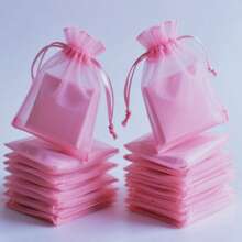 10/50/100pcs Organza Gift Bags, Size: 7*9cm, Colorful Organza Wedding Candy Bags, Halloween Candy Bags, Christmas Gift Packaging Bags, Various Outdoor Festival Party Packaging Supplies