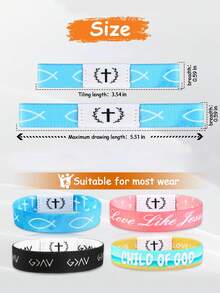 1pc Bible Verse Bracelet, NFC Enabled Christian Daily Prayer Text Bracelet, Unisex, Suitable As Holiday Gift For Halloween, Christmas, New Year