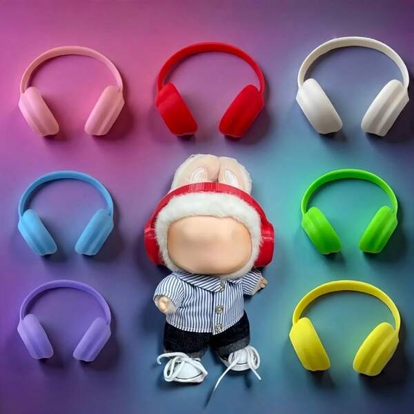 Set de 3 accesorios para muñecas: Zapatos + Gafas + Auriculares, disponibles en varios colores, compatibles con - Regalo perfecto para Navidad, Halloween y cumpleaños (Muñeca no incluida)