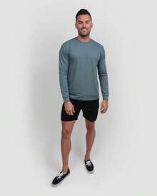 INTO AM Long Sleeve Tee Shirts Men S-XL - Men's Longsleeve Casual Work-Shirts - Non-branded - Dark Maroon - View 9