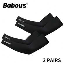 Babous 压缩袖套 - 弹性护臂，带缓冲支撑，防滑握把，适合高尔夫、骑行、跑步 - 吸湿排汗健身护臂（可机洗） - 男士和女士运动袖套、运动服、