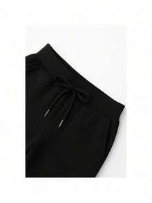 Comfortable Black Sweatpants Model: "White Crosses" - New Streetwear Winter Special - màu đen - Xem 2