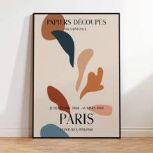 1 pieza Impresión de arte de pared moderno de París en lienzo, póster de pintura sin marco para decoración del hogar en la sala de estar