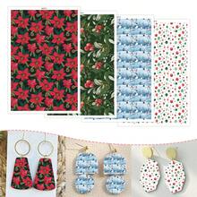 1 coală de hârtie de transfer pentru lut polimeric, imitație de marmură retro abstract flori lut transfer hârtie pentru cercei din lut polimeric, vintage flori margarete transfer hârtie lut bijuterii pictură în ulei bijuterii - Multicolor - Vizualizare 5