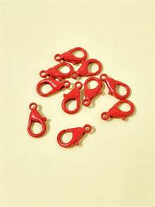 10pcs/50pcs/100pcs Enameled Colorful Zinc Alloy Lobster Clasp, DIY Necklace Bracelet Bag Charm Connector Accessories - Lobster Clasp - View 7