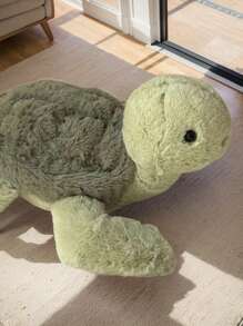 可爱奶油色海龟毛绒玩具海龟填充动物玩具海洋动物娃娃柔软枕头，非常适合装饰床或沙发，是婚礼和派对的理想礼物，是送给孩子女孩生日节日的完美礼物，柔软女孩、海龟玩具、女孩玩具、填充玩具、女孩玩具、It Girl、儿童沙发床、果冻猫、幼儿玩具