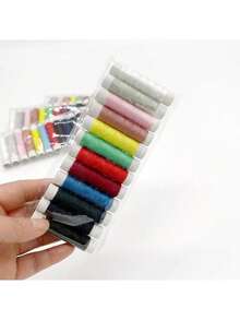 DIY刺绣指南、缝纫教程、缝纫入门指南，提升手工技能，适合初学者和刺绣爱好者，包含钩针编织、缝纫工具、钩针套装、缝纫套装和缝纫线。可作为礼物送给同学、朋友、老师，也可作为生日礼物、圣诞礼物。返校用品，大学宿舍必备，方便携带。 - 彩色 - 查看 8